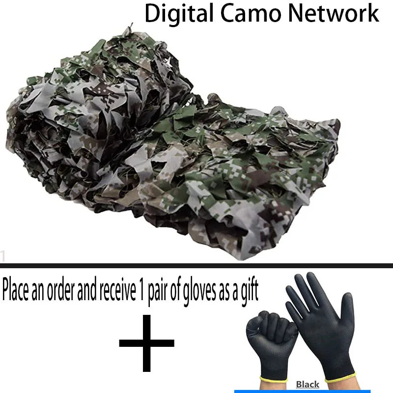 Filets de camouflage multi dimensions et motifs