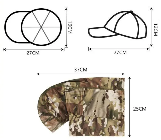 Cagoule et casquette camouflage &quot;Balaclava&quot;