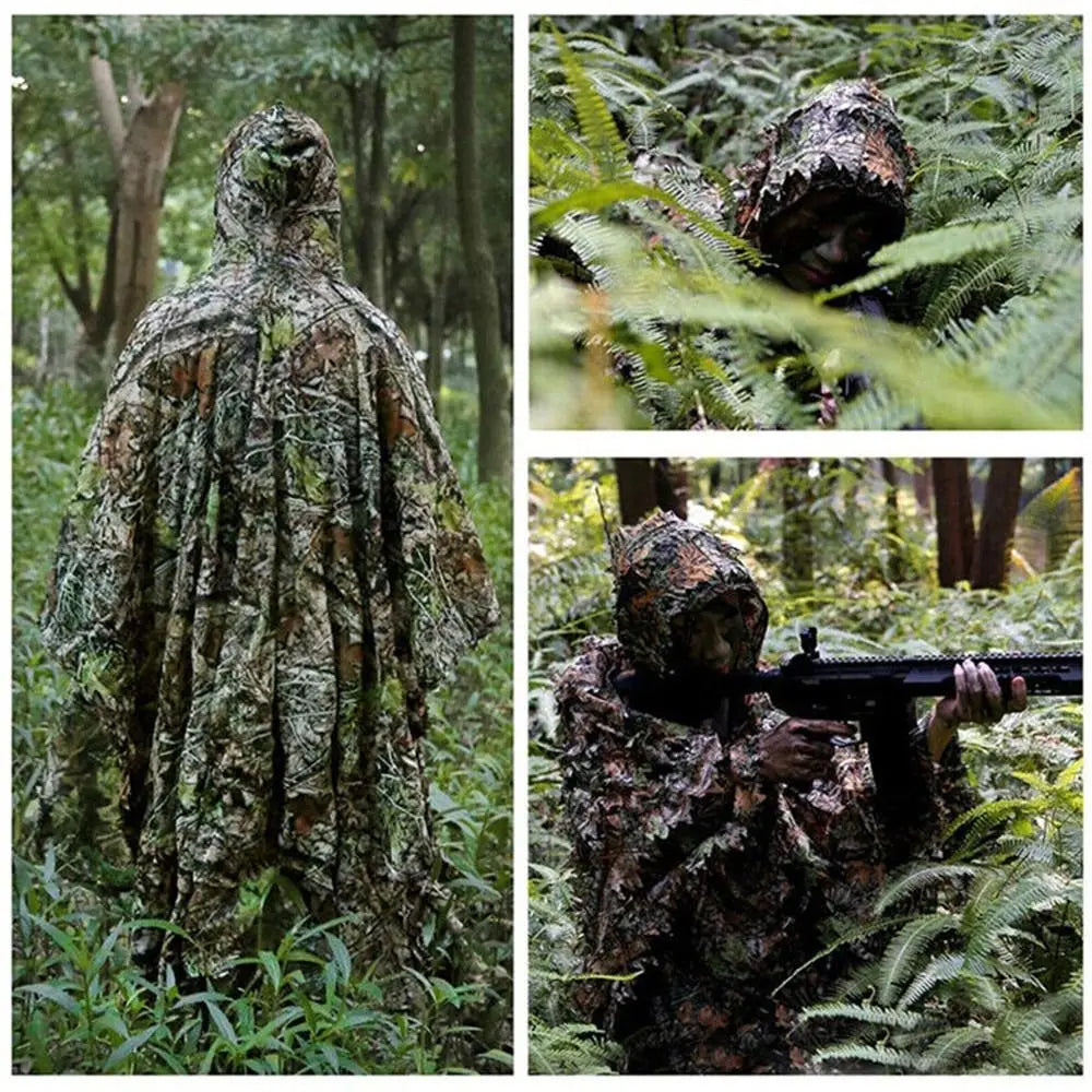 Poncho camouflage ghillie "woodland"