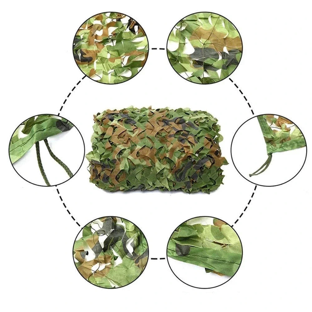 Filets de camouflage multi dimensions et motifs