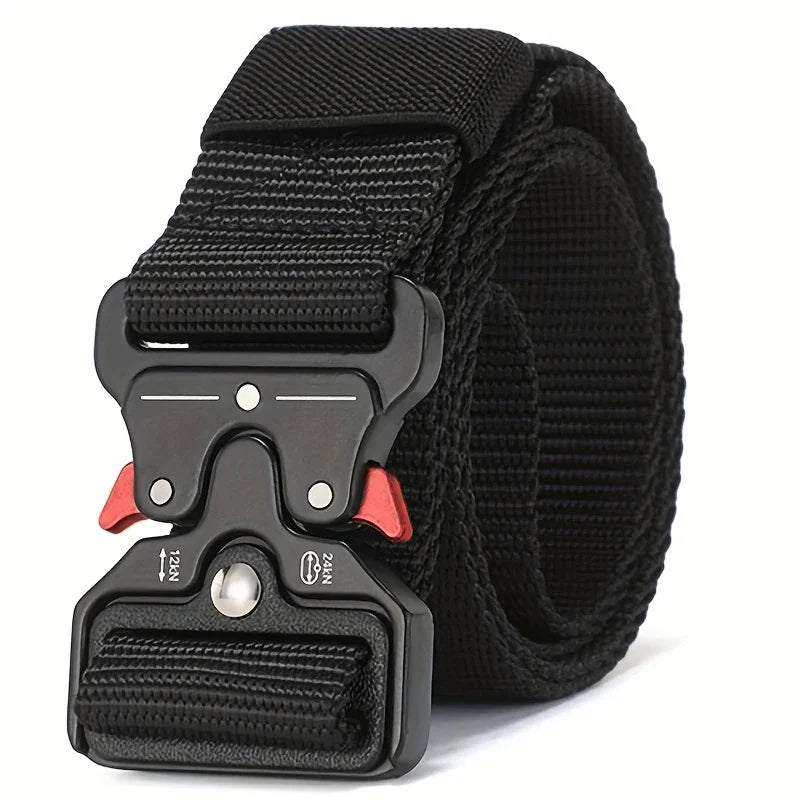 Ceinture tactique robuste avec boucle en métal et dégagement rapide Ceinture tactique robuste avec boucle en métal et dégagement rapide