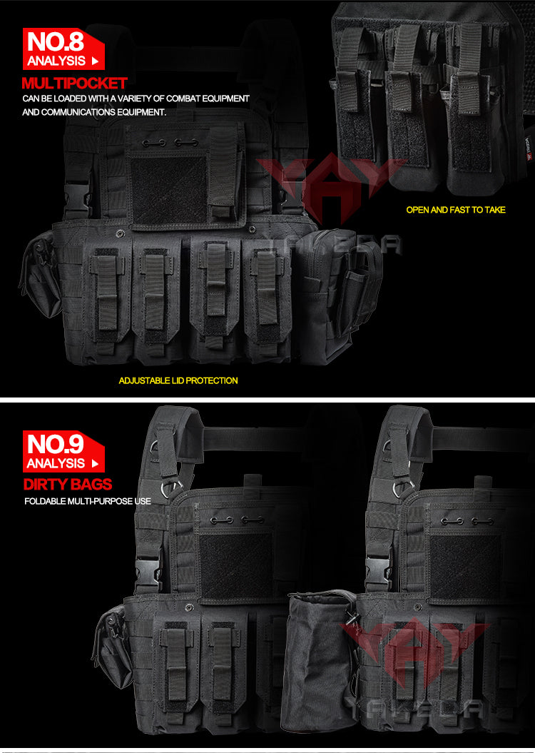 GILET TACTIQUE YAKEDA &quot;Imperator&quot;-PASSION MILITAIRE™